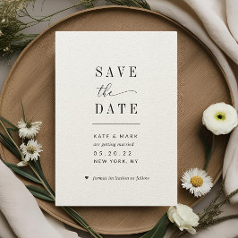 Moderne minimalistische digitale bruiloft Save the Save The Date