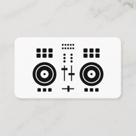Moderne Minimalistische DJ Visitekaartje