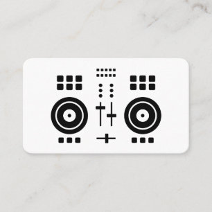 Moderne Minimalistische DJ Visitekaartje