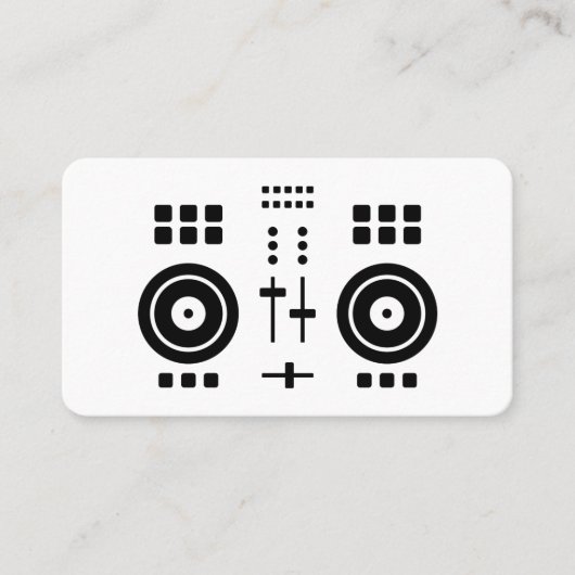 Moderne Minimalistische DJ  Visitekaartje (Voorkant)