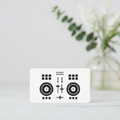 Moderne Minimalistische DJ  Visitekaartje (Staand voorkant)