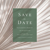 Moderne Minimalistische Donker Salie Groene Save t Kaart