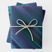 Moderne minimalistische donkere metallic iriserend inpakpapier vel (In situ)