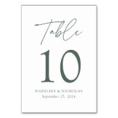 Moderne, minimalistische, donkere vlek groen stemp kaart (Voorkant)