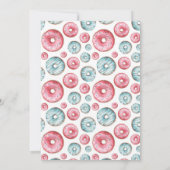 Moderne Minimalistische Donut Zoete Eerste Verjaar Kaart (Achterkant)