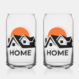 Moderne minimalistische drankset voor uw huis *** blikvorm glas