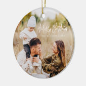 moderne, minimalistische dubbelzijdige foto keramisch ornament (Links)