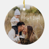 moderne, minimalistische dubbelzijdige foto keramisch ornament (Achterkant)