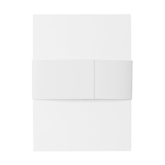 Moderne minimalistische duiven Elegant Script Wedd Uitnodigingen Wikkel (Achterkant Voorbeeld)