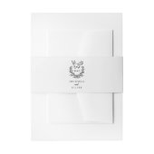Moderne Minimalistische Duiven Elegante Scriptie B Uitnodigingen Wikkel (Voorkant Voorbeeld)
