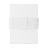 Moderne Minimalistische Duiven Elegante Scriptie B Uitnodigingen Wikkel (Achterkant Voorbeeld)