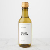 Moderne minimalistische dunne zwarte rand etiket v (Voorkant)