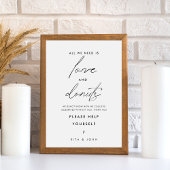 Moderne minimalistische Dunot Bar Taart Taart Teke Poster