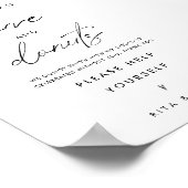 Moderne minimalistische Dunot Bar Taart Taart Teke Poster (Hoek)