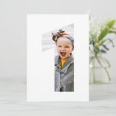 Moderne Minimalistische Eén Aangepaste Foto 1e Ver Kaart (Staand voorkant)