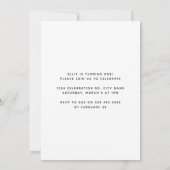 Moderne Minimalistische Eén Aangepaste Foto 1e Ver Kaart (Achterkant)