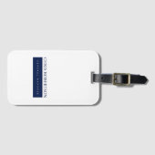 Moderne Minimalistische Eenvoud Bagagelabel (Voorkant (horizontaal))