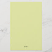 Moderne Minimalistische Eenvoud Briefpapier (Achterkant)