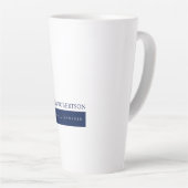 Moderne Minimalistische Eenvoud Latte Mok (Rechterhoek)