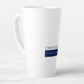 Moderne Minimalistische Eenvoud Latte Mok (Linkerhoek)