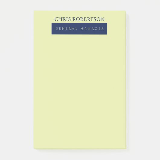 Moderne Minimalistische Eenvoud Post-it® Notes (Voorkant)
