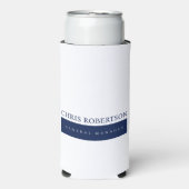 Moderne Minimalistische Eenvoud Seltzer Blikjeskoeler (Seltzer Voorkant)