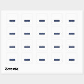 Moderne Minimalistische Eenvoud Vierkante Sticker (Vel)