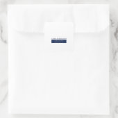 Moderne Minimalistische Eenvoud Vierkante Sticker (Tas)