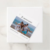 Moderne minimalistische eenvoudige aangepaste fami bedankjes labels (In situ)