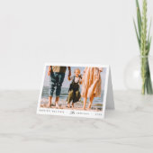 Moderne minimalistische eenvoudige aangepaste fami feestdagen kaart (Voorkant)