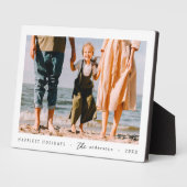 Moderne minimalistische eenvoudige aangepaste fami fotoplaat (Zijkant)