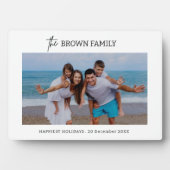 Moderne Minimalistische Eenvoudige Aangepaste Fami Fotoplaat (voorkant)