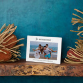 Moderne Minimalistische Eenvoudige Aangepaste Fami Fotoplaat (Zijkant)