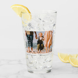 Moderne minimalistische eenvoudige aangepaste fami glas