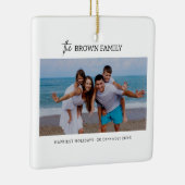 Moderne minimalistische eenvoudige aangepaste fami keramisch ornament (Rechts)