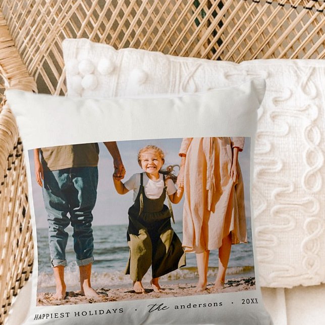 Moderne minimalistische eenvoudige aangepaste fami kussen (Creator heeft geüpload)