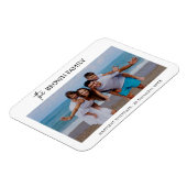 Moderne minimalistische eenvoudige aangepaste fami magneet (Linkerzijde)