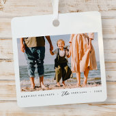 Moderne minimalistische eenvoudige aangepaste fami metalen ornament