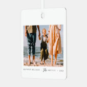 Moderne minimalistische eenvoudige aangepaste fami metalen ornament (Voorkant links)