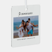 Moderne minimalistische eenvoudige aangepaste fami metalen ornament (Voorkant Rechts)