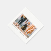 Moderne minimalistische eenvoudige aangepaste fami servet (Hoek)