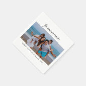 Moderne minimalistische eenvoudige aangepaste fami servet (Hoek)