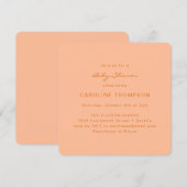 Moderne minimalistische eenvoudige Baby showers pe Kaart (Voorkant / Achterkant)