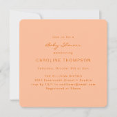 Moderne minimalistische eenvoudige Baby showers pe Kaart (Voorkant)