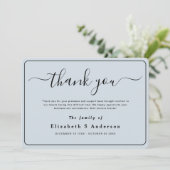 Moderne minimalistische eenvoudige begrafenis beda kaart (Staand voorkant)