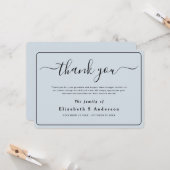 Moderne minimalistische eenvoudige begrafenis beda kaart (Voorkant / Achterkant in situ)