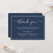 Moderne minimalistische eenvoudige begrafenis beda kaart (Voorkant / Achterkant in situ)