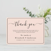 Moderne minimalistische eenvoudige begrafenis beda kaart (Staand voorkant)