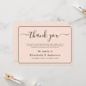 Moderne minimalistische eenvoudige begrafenis beda kaart (Voorkant / Achterkant in situ)