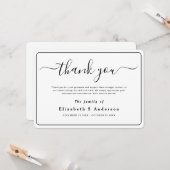 Moderne minimalistische eenvoudige begrafenis beda kaart (Voorkant / Achterkant in situ)